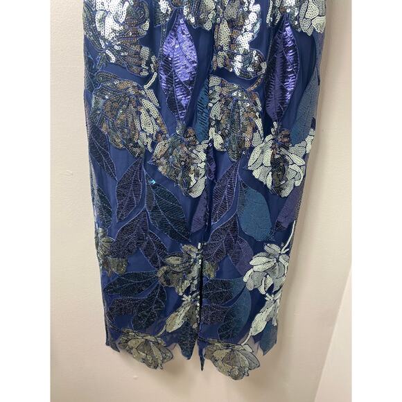 NWT MARCHESA DRESS 4 BLUE MOTHER OF THE BRIDE EVENING FORMAL WEDDING GUEST - Picture 15 of 15